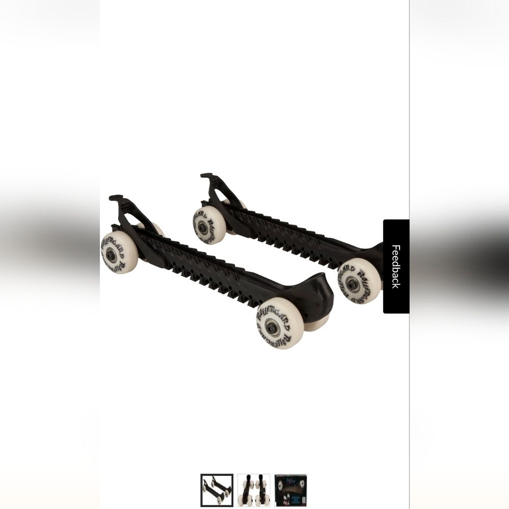New Rollergard Hockey Skate Guards With Wheels Black Full Length 13.5" - Picture 6 of 14